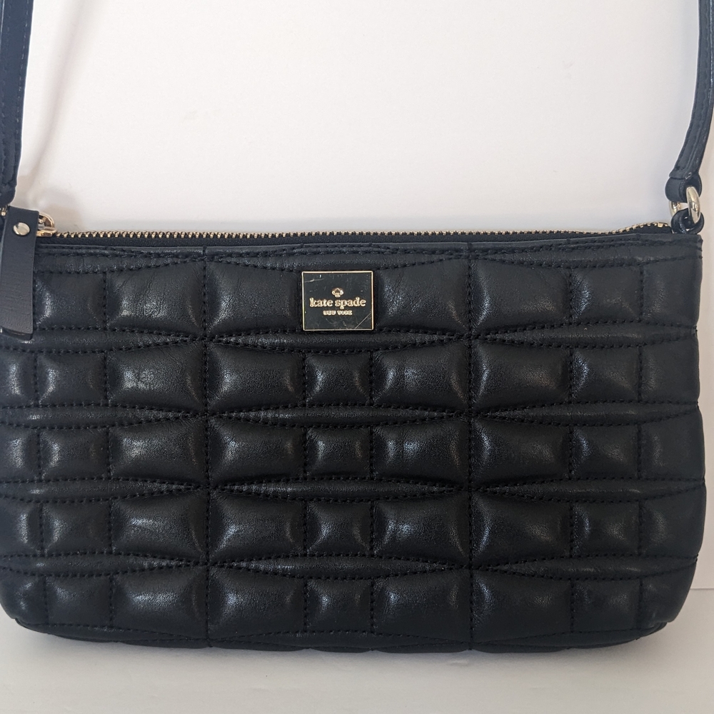 Kate Spade Black Quilted Crossbody Bag
